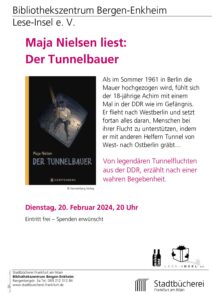 2024-02-20 Maja Nielsen liest Der Tunnelbauer (Handzettel)